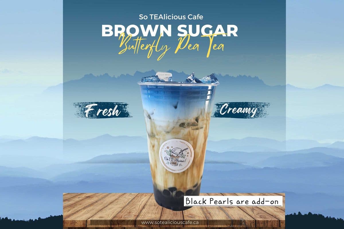 Butterfly Pea FLower Milk Tea (700ml)