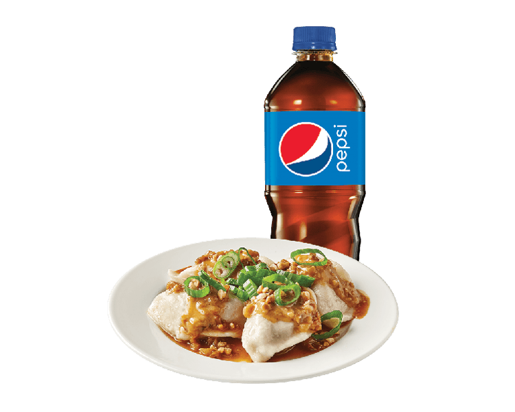 Steamed Dumplings & Bottled Drink Trio