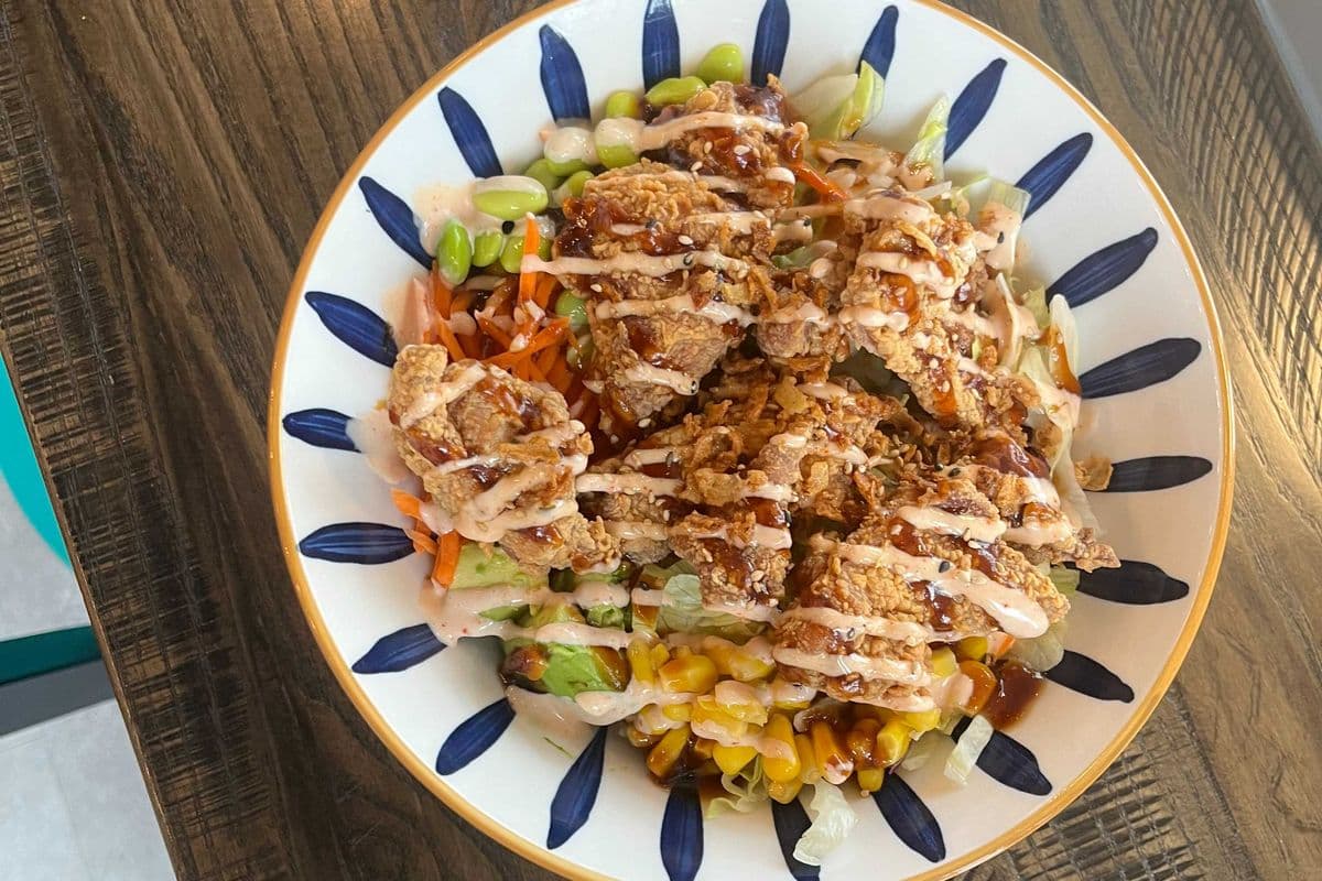 Chicken kara-age bowl