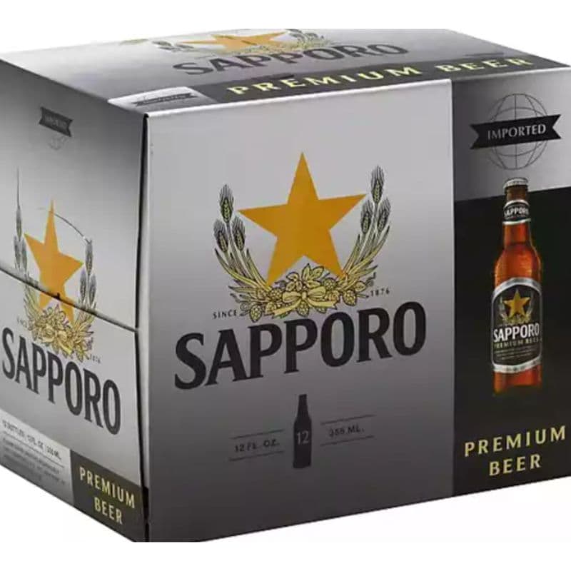 Sapporo (12 Bottles) (1 x 355ML)