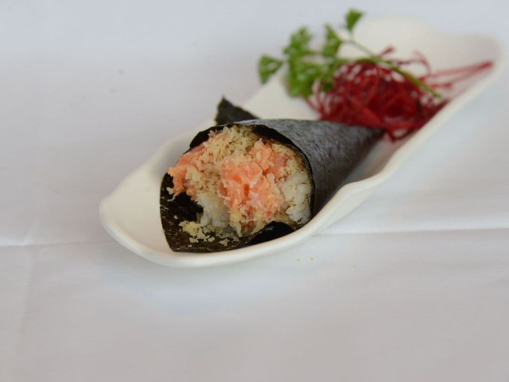 Spicy Salmon Hand Roll
