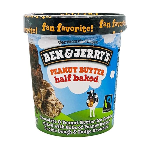 Ben & Jerry Peanut Butter 1/2 Baked 473ml