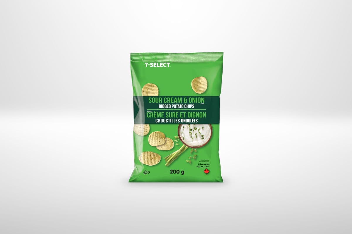7-Select Sour Cream and Onion Ridges (200 g)