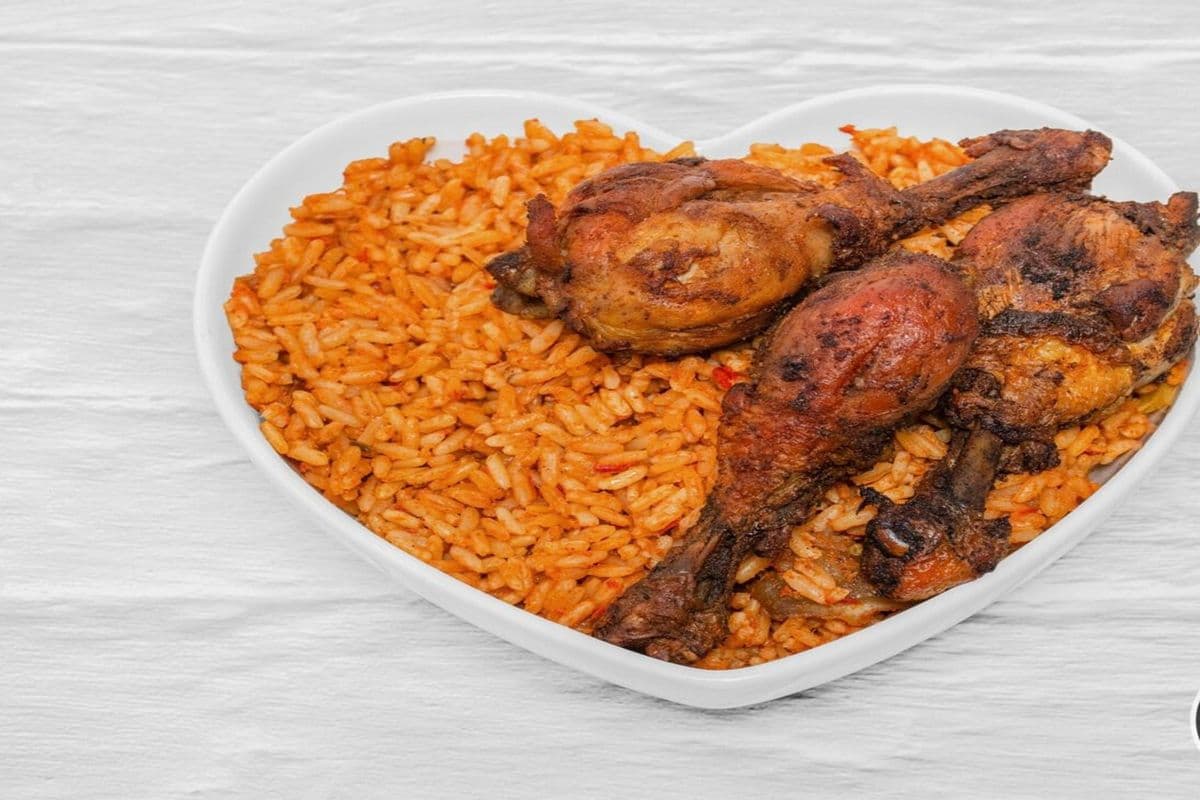 Jollof Rice with Assorted Meat