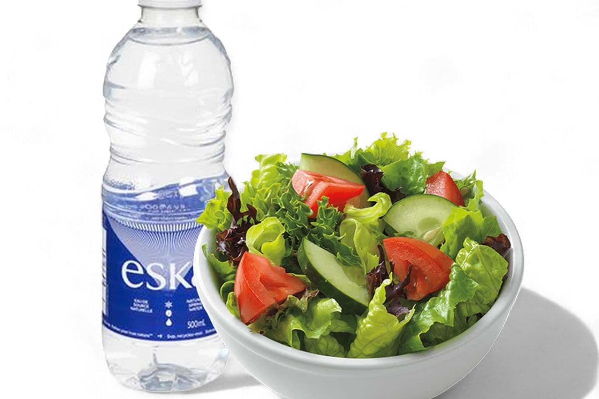 Salad and Beverage