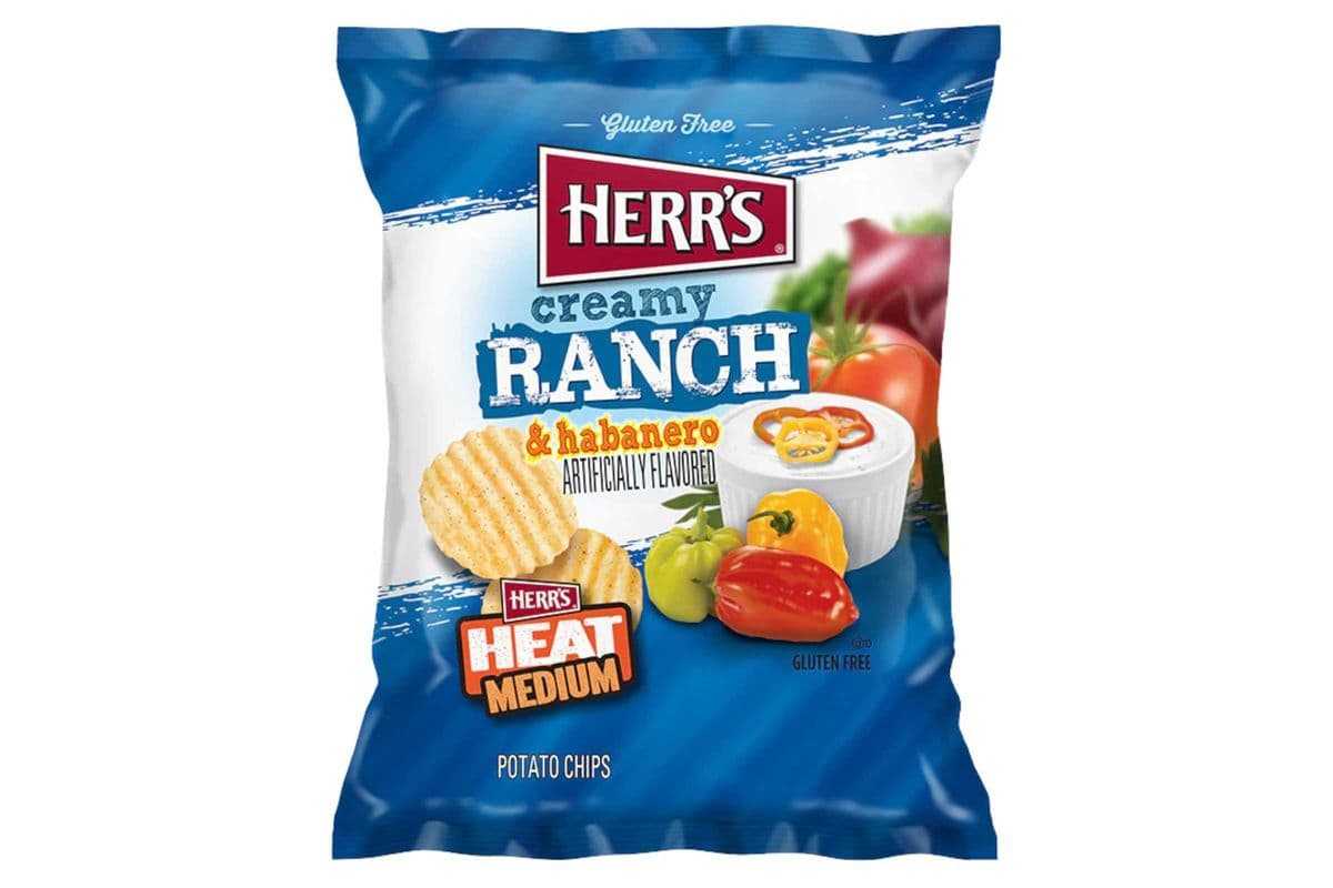 Herr's Creamy Ranch & Habanero (71gm) (370 Cal)