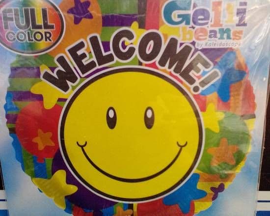 18" Round Foil Balloon - Welcome