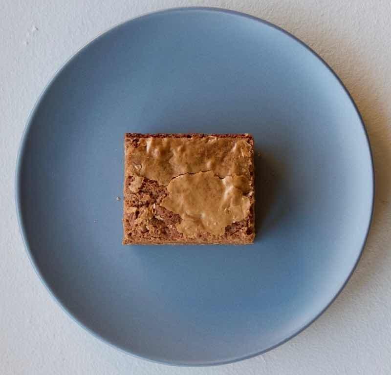 dark chocolate pecan brownie