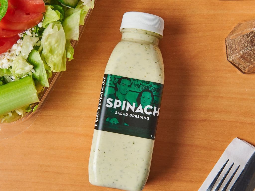 Bottle of Spinach Dressing