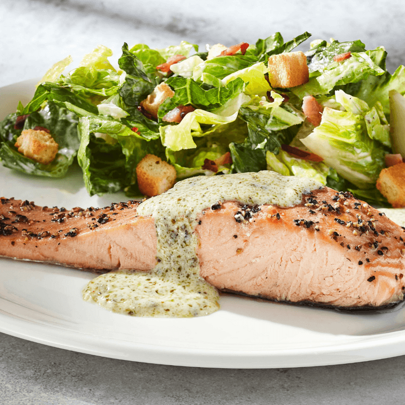 Duetto saumon pesto / Pesto Salmon Duetto