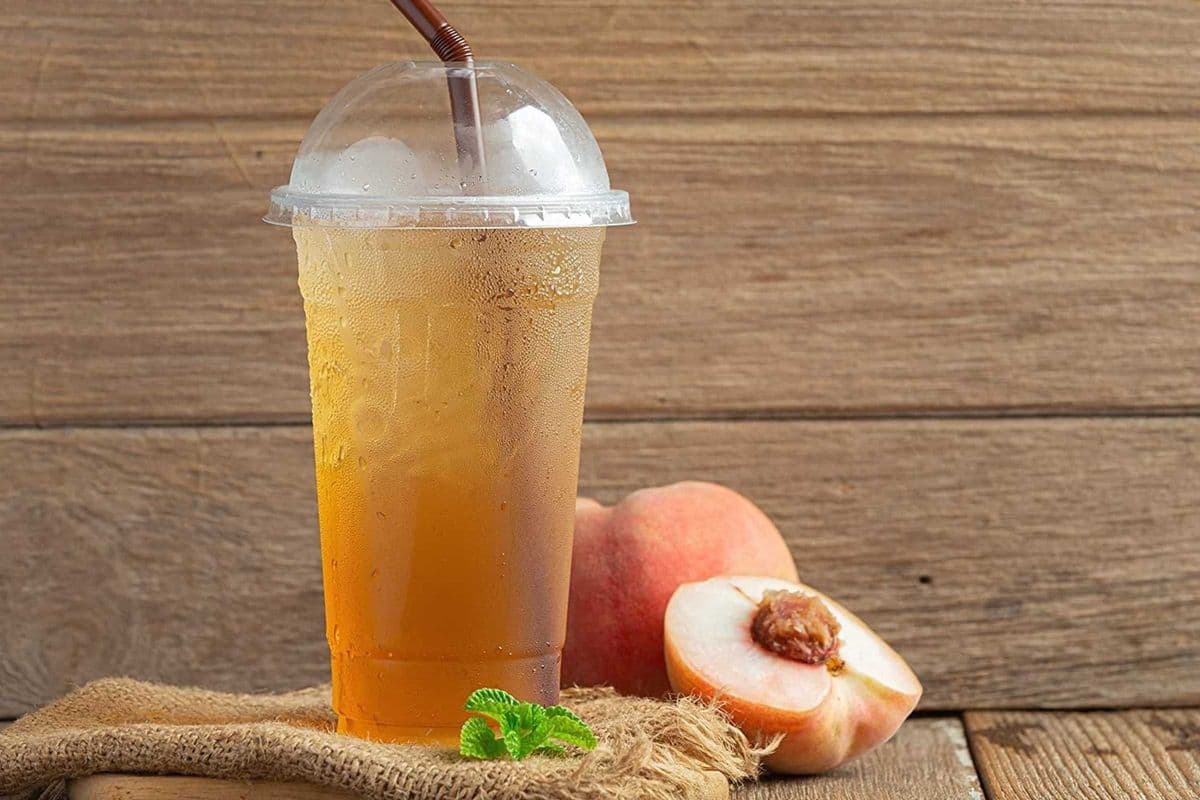 Iced White Peach Green Tea 冰白桃绿茶 (20oz)
