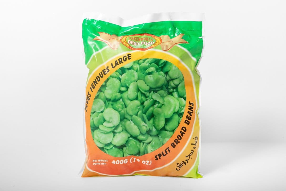 Green World Broad Beans Split Frozen (400 g)