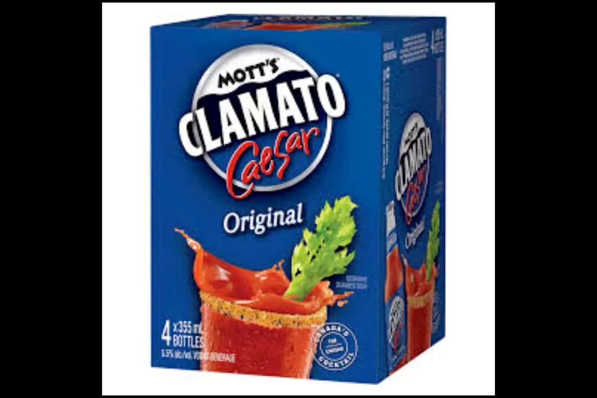 MOTT'S CLAMATO CAESAR ORIGINAL (4 x 355ML BOTTLES) (4 x 355ML)
