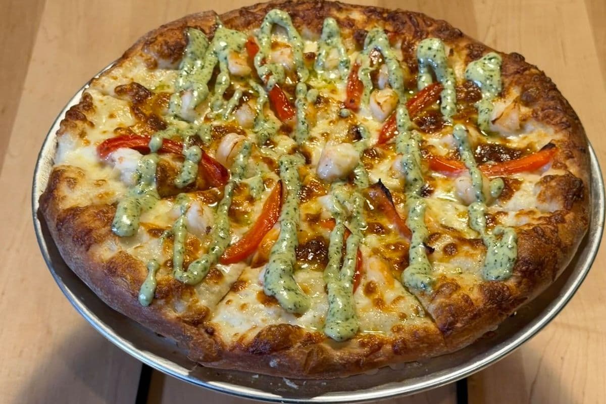 Prawn Pesto Pizza