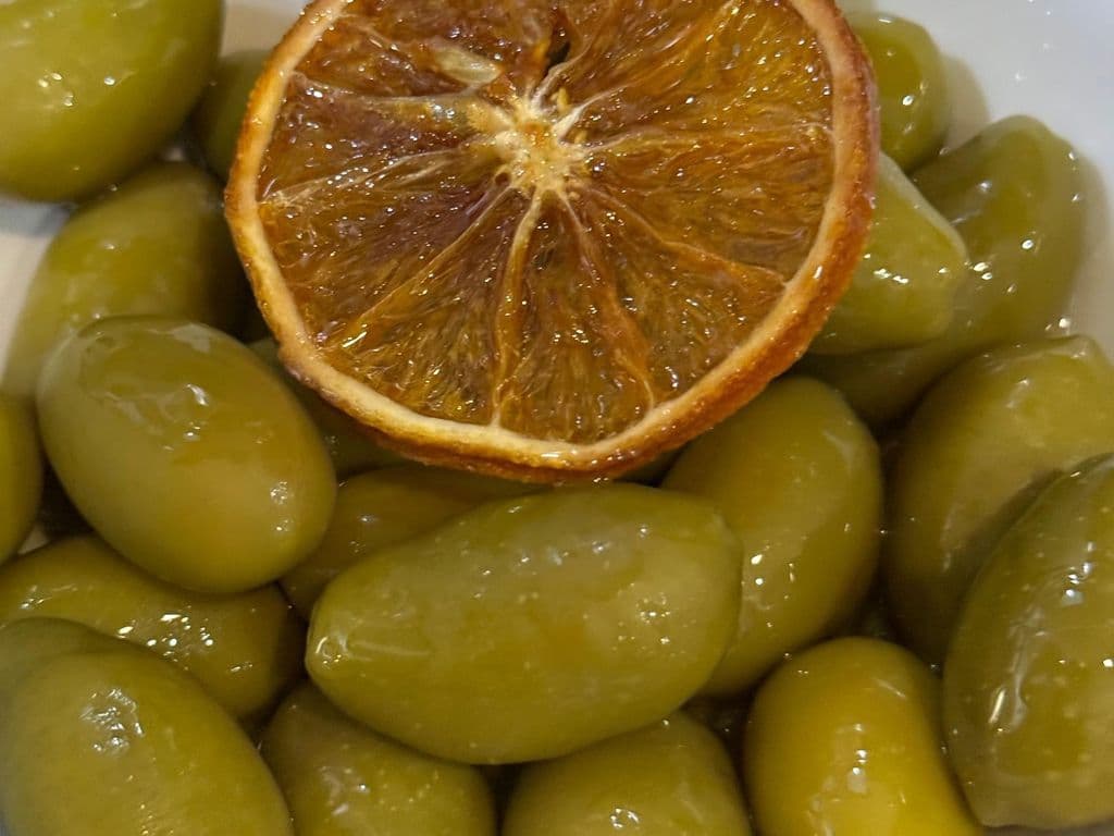 Warm Sicilian Green Olives