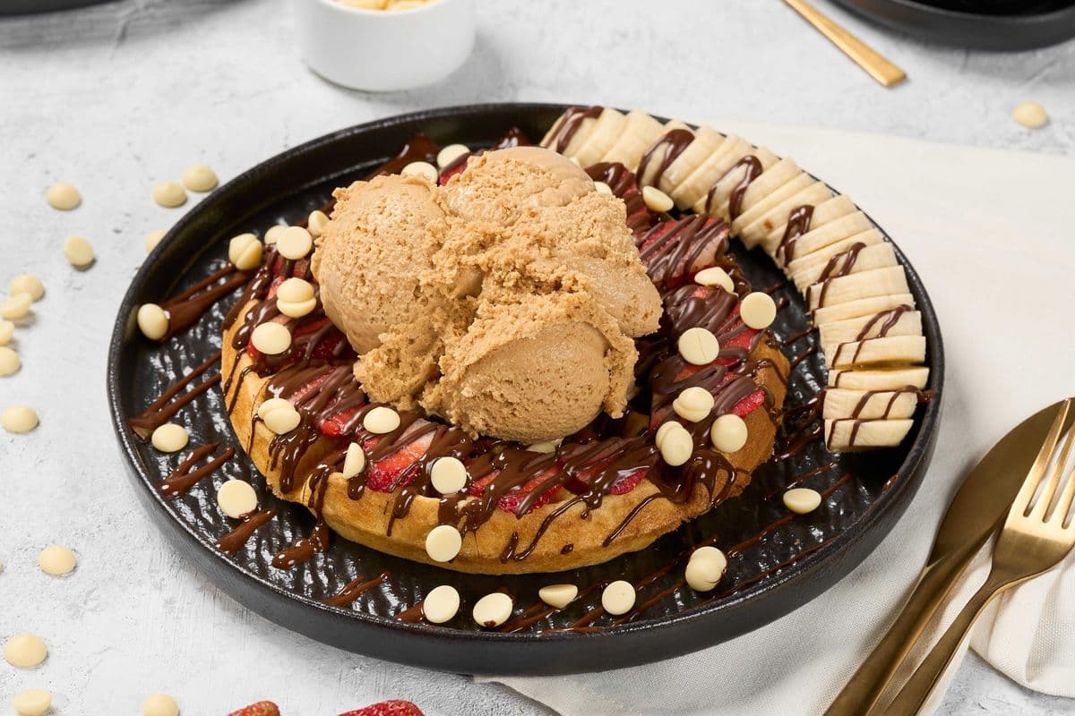 The Caramel Conundrum Waffle