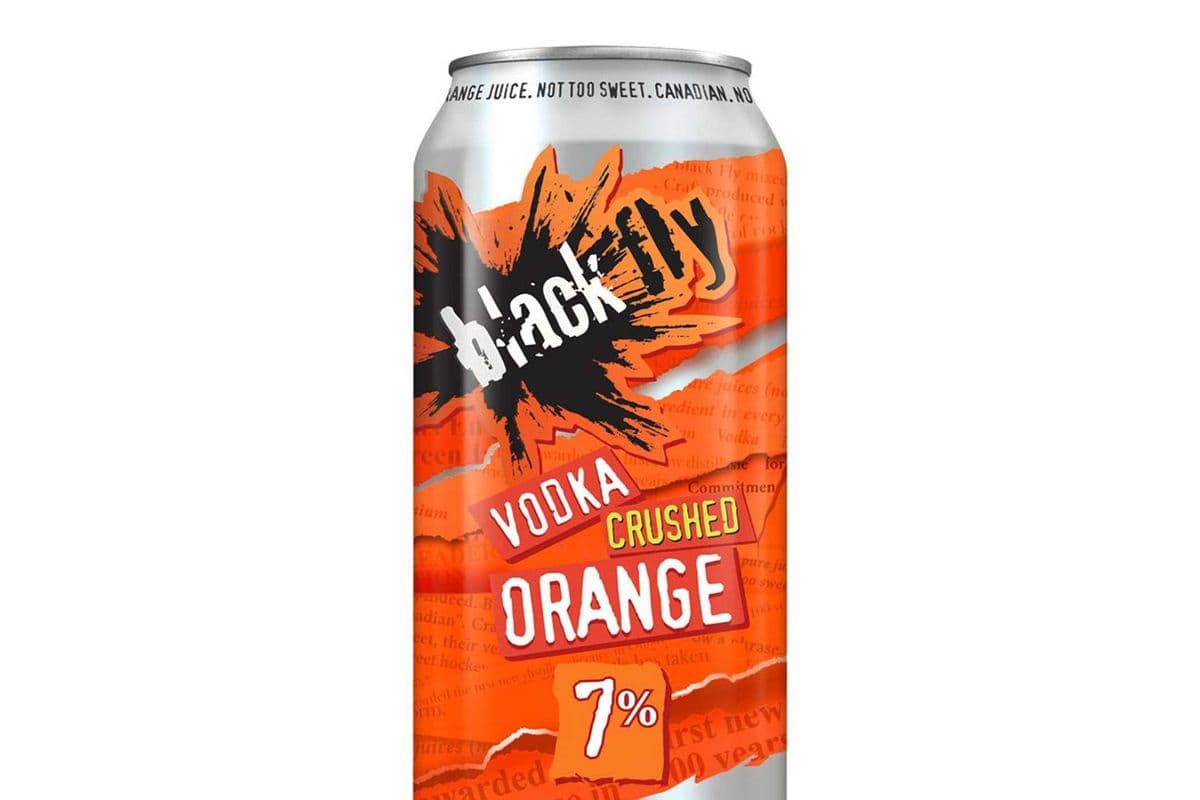 Black Fly Crushed Orange Vodka Soda 473ml (1 x 473ml)