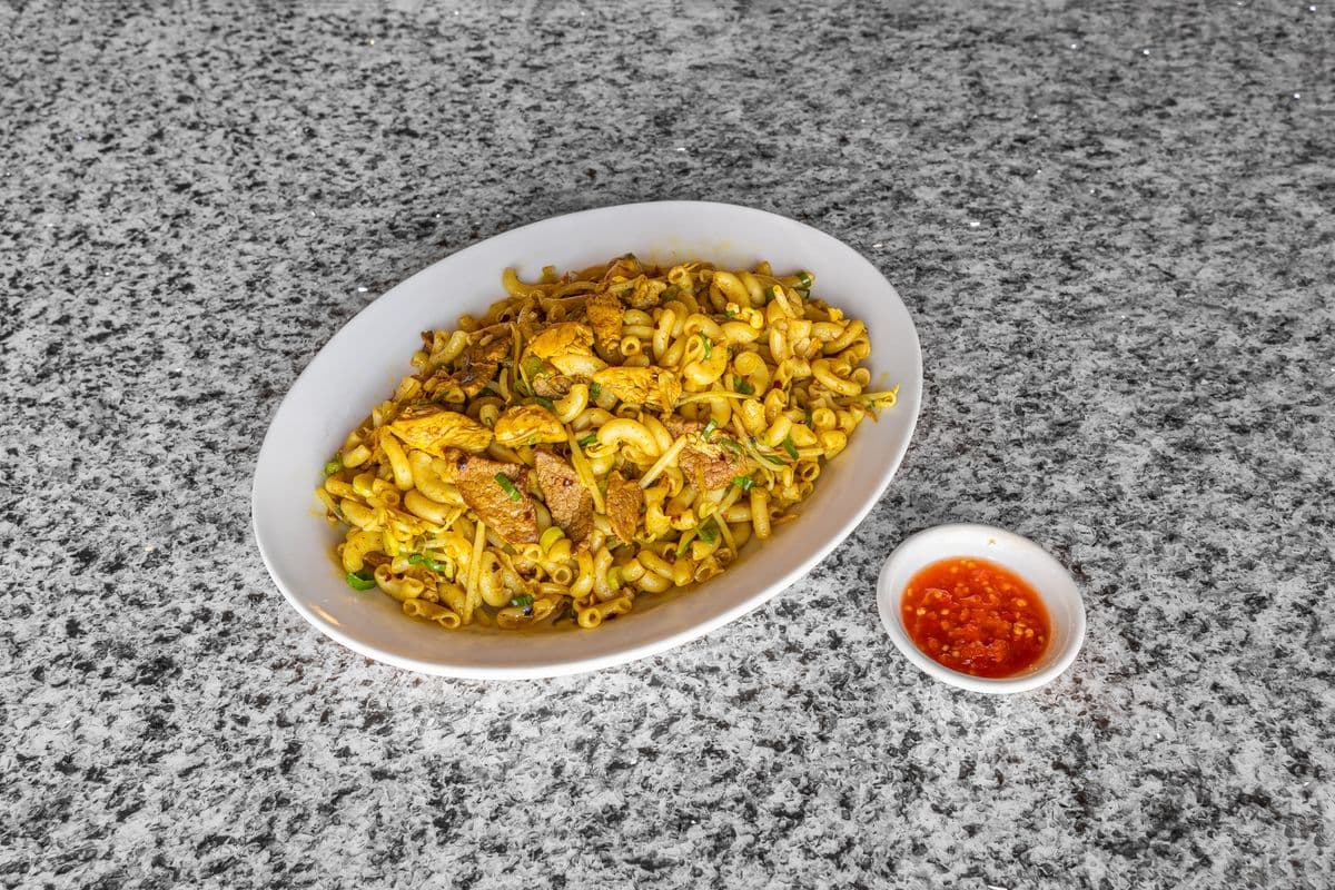 103. Spicy Curry Stir Fried Macaroni