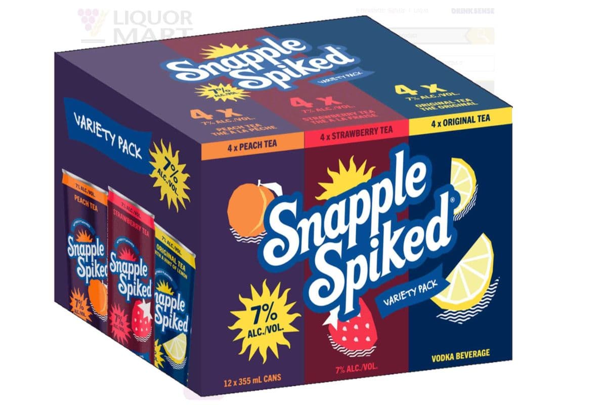 SNAPPLE SPIKED 7% VARIETY PACK (12 x 341 ml)