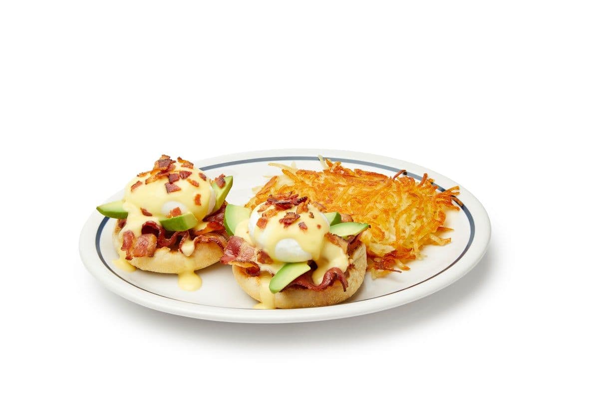Bacon Avocado Eggs Benedict