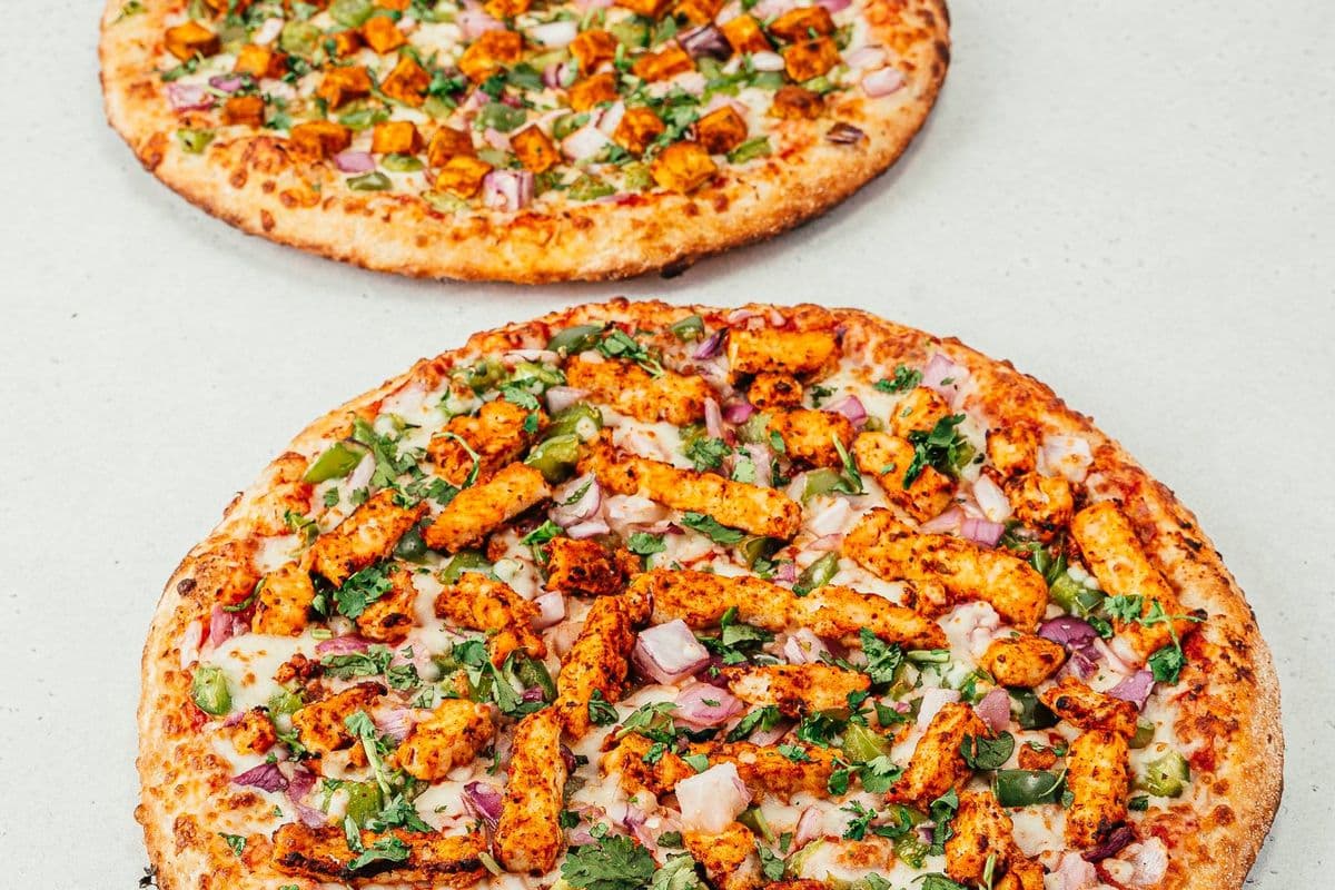 Two Large Pizzas with Six Toppings