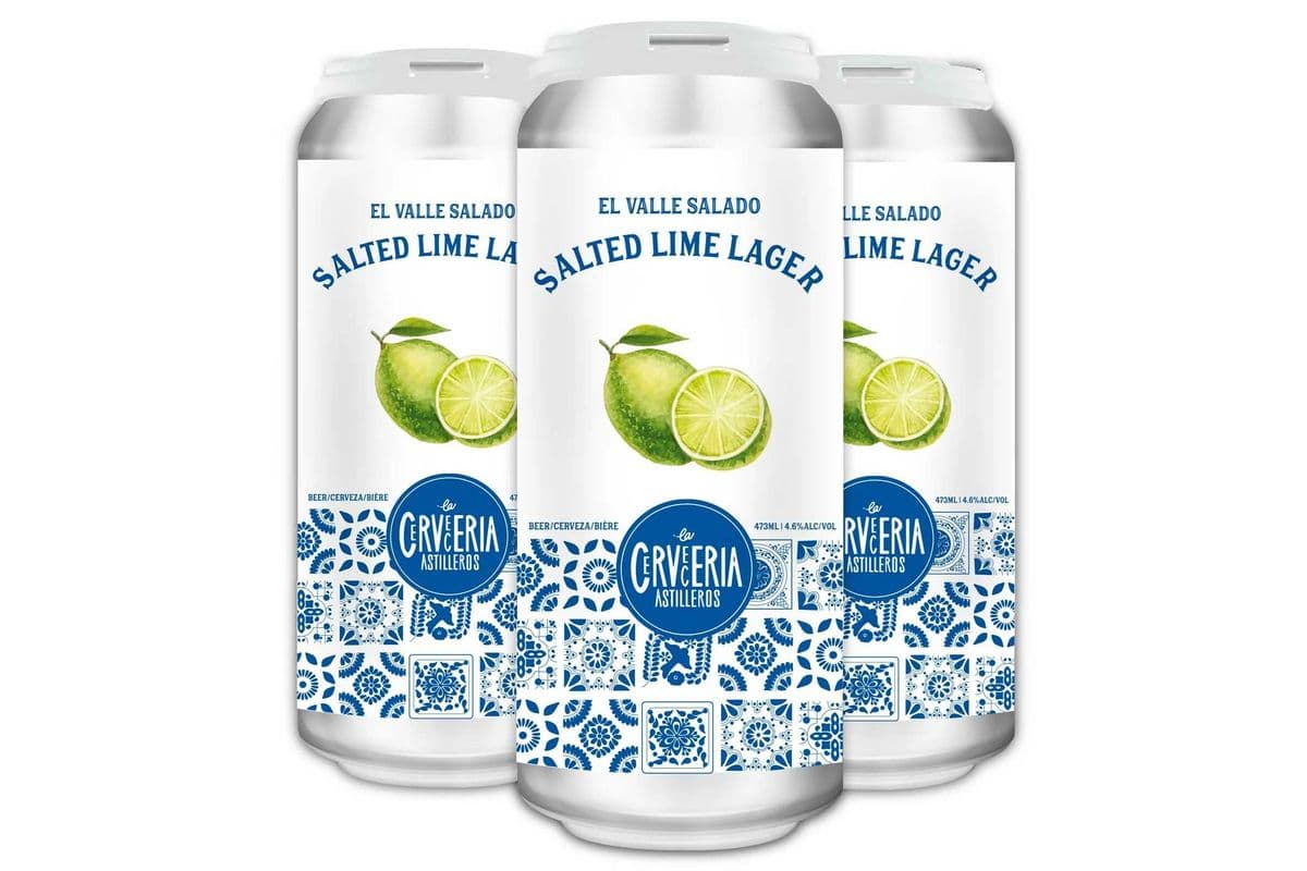La Cerveceria Salted Lime Lager (4 x 473ml)