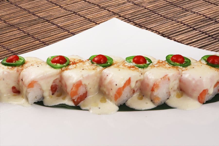 Salmon Oshi Battera (1 pc)