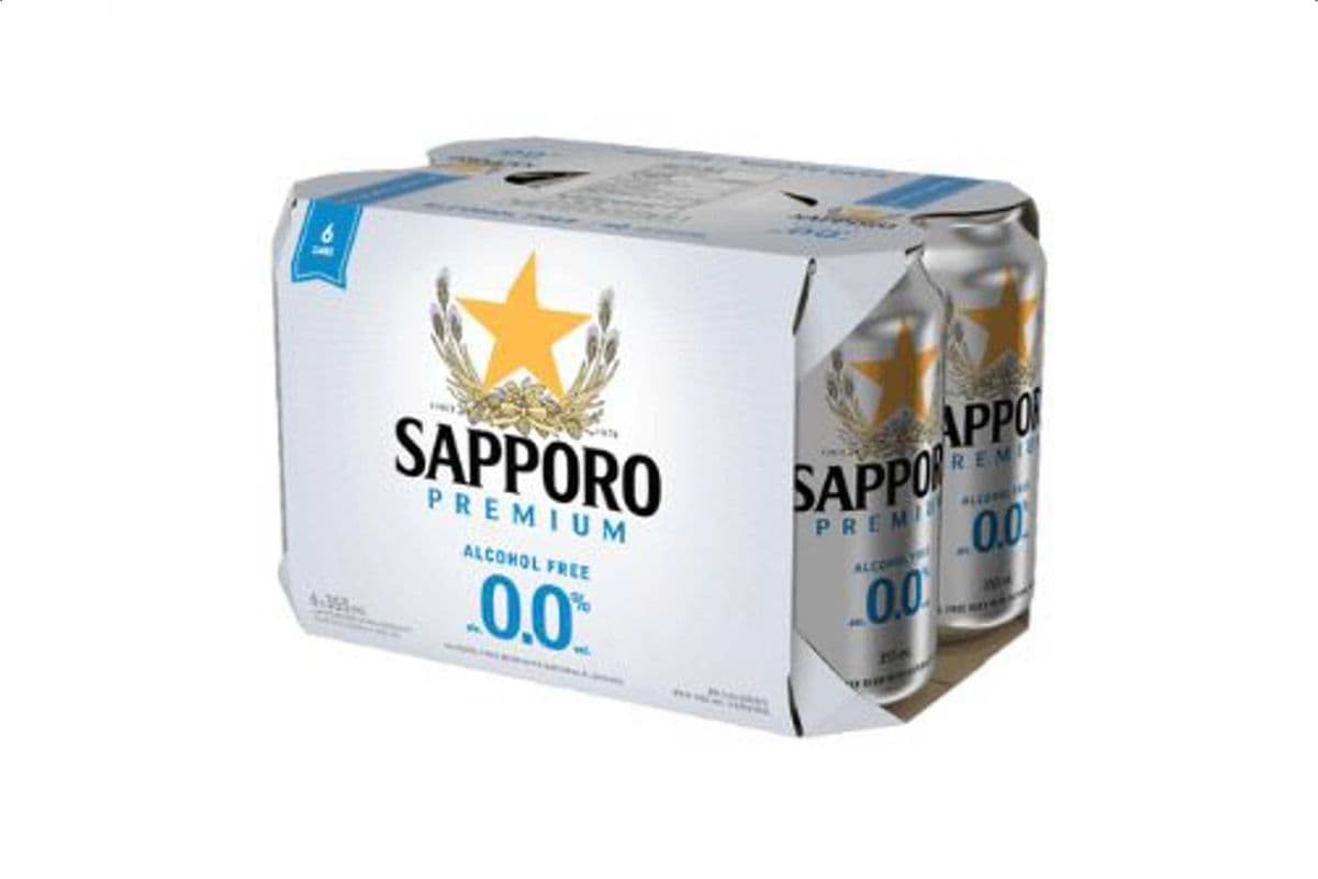 Sapporo 0.0% (6 x 355 ml)