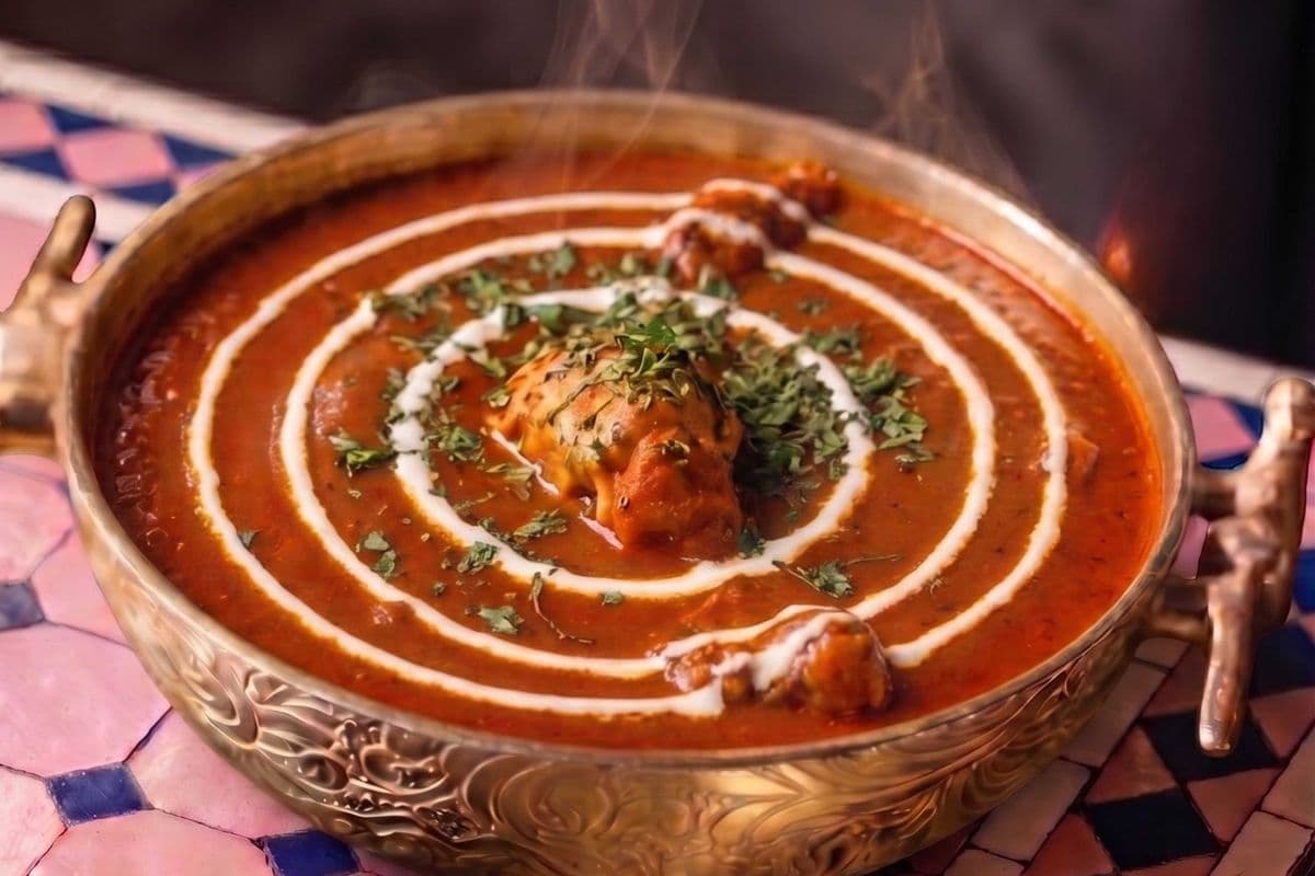 COMBO BUTTER CHICKEN WITH PLAIN BASMATI RICE AND GARLIC NAAN