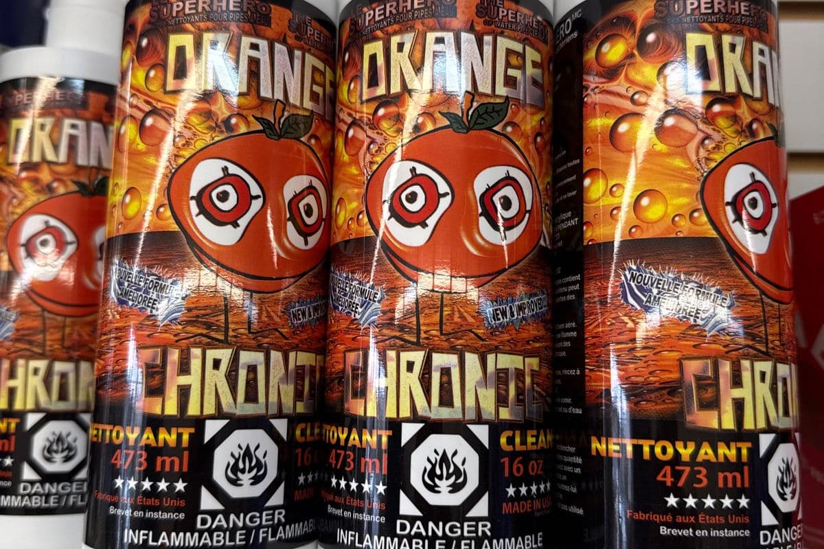Orange chronic Bong cleaner