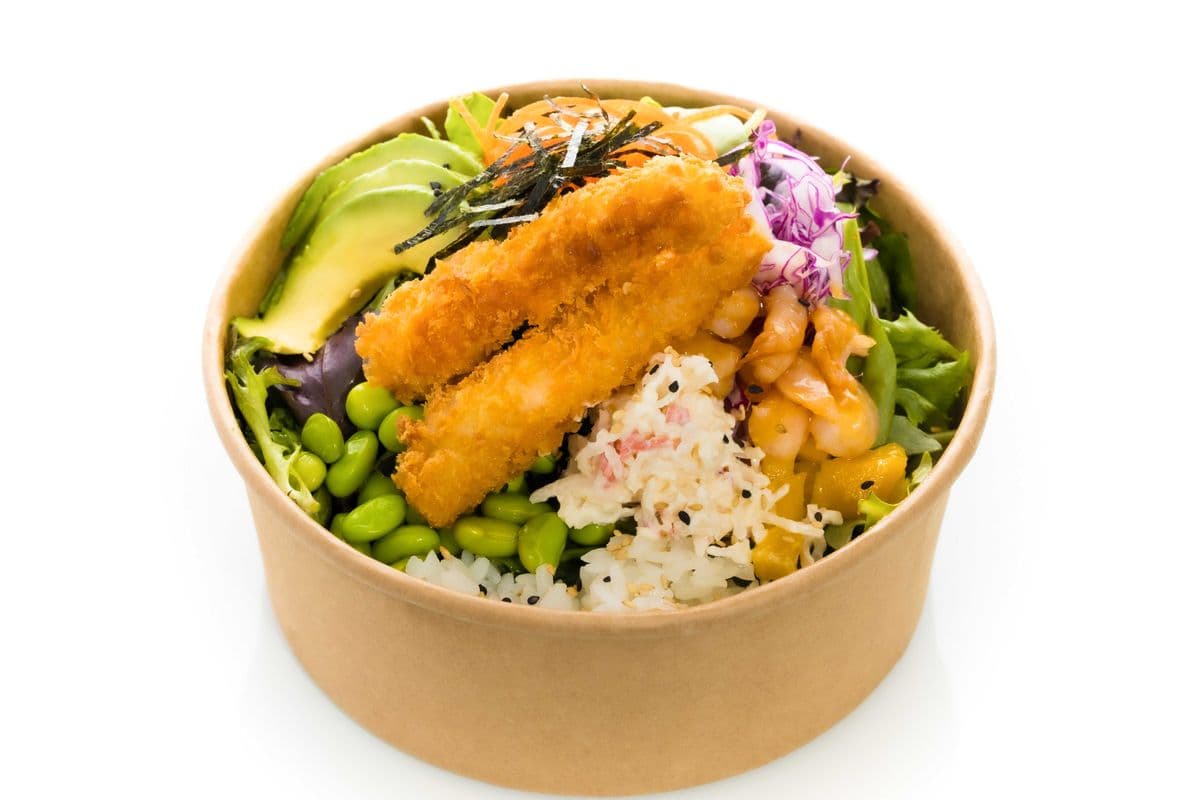 Poké Bol Crabe et Crevette / Crab and Shrimp Poké Bowl