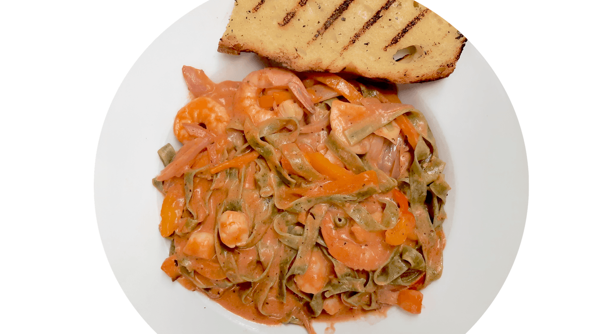Shrimp & Scallop Rose Linguine (NON Gluten Free)