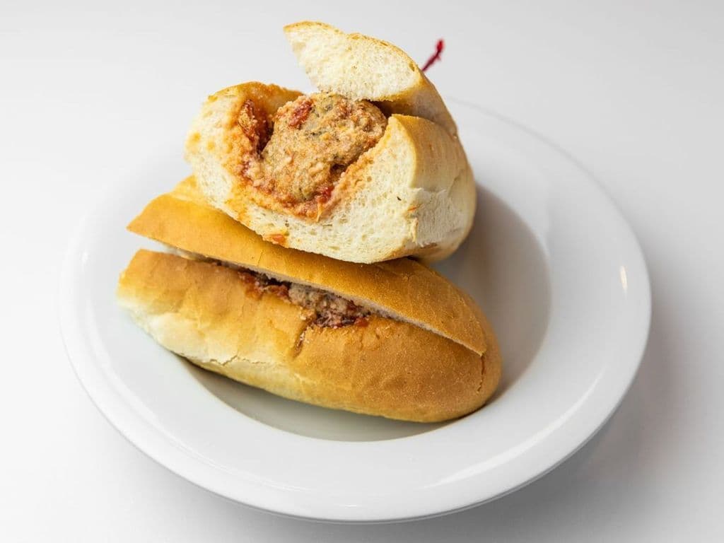 Hot Italian Meatball Sandwich