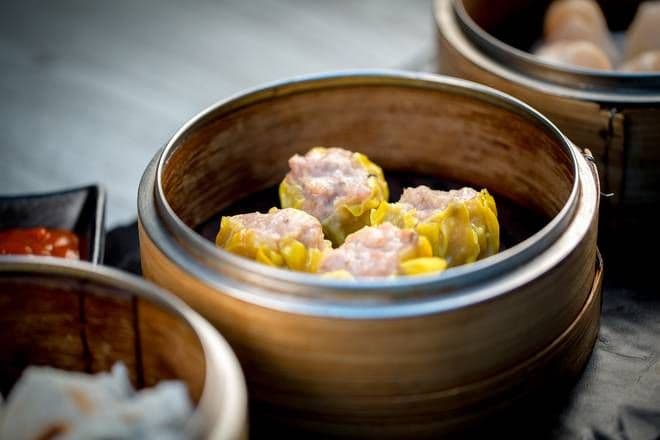 Shu Mai Dim Sum | Shrimp & Pork Dumplings (4)