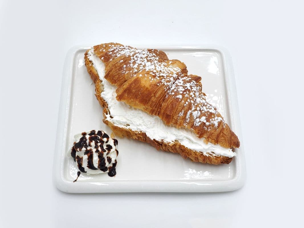 Croissant with Whipped Cream