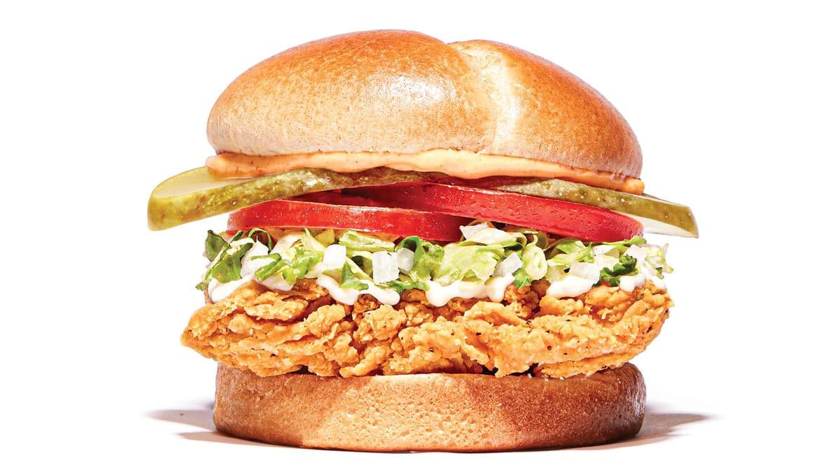 Sandwich au poulet croustillant
