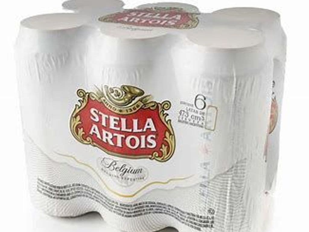Stella Artois 6 pack cans