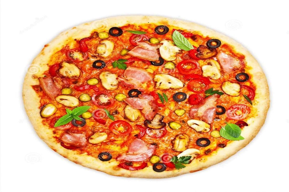 One XL Pizza (Three Toppings) and One Dip