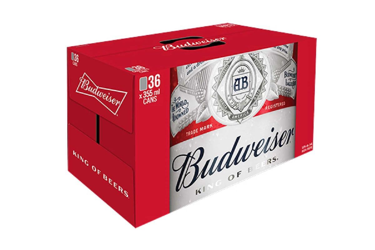 Budweiser (36 Pack Cans) (36 x 355 ml Cans)