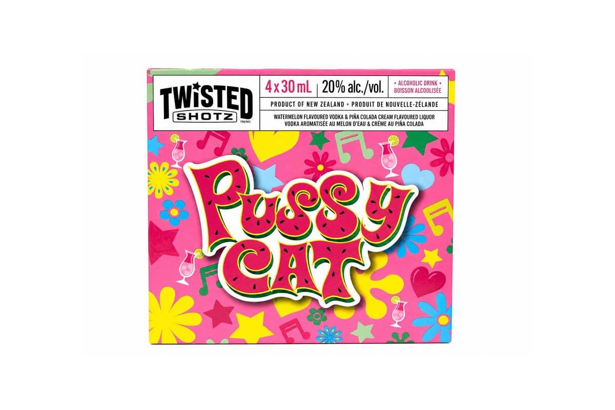 Twisted Shotz - Pussy Cat 4pk (1 x 30ml x 4)