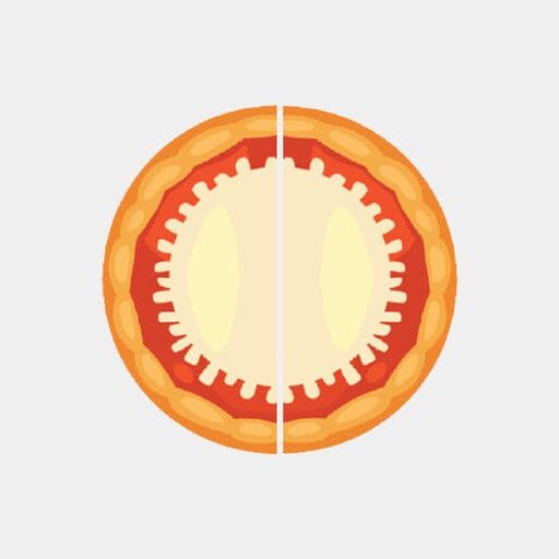 2x Small Half & Half Pizza Deal 2 Toppings (Vegan)