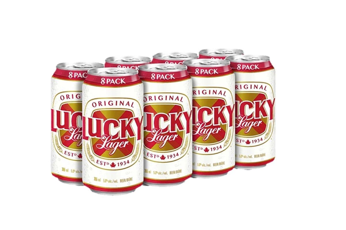 Lucky Lager (8 x 355 ml Cans)