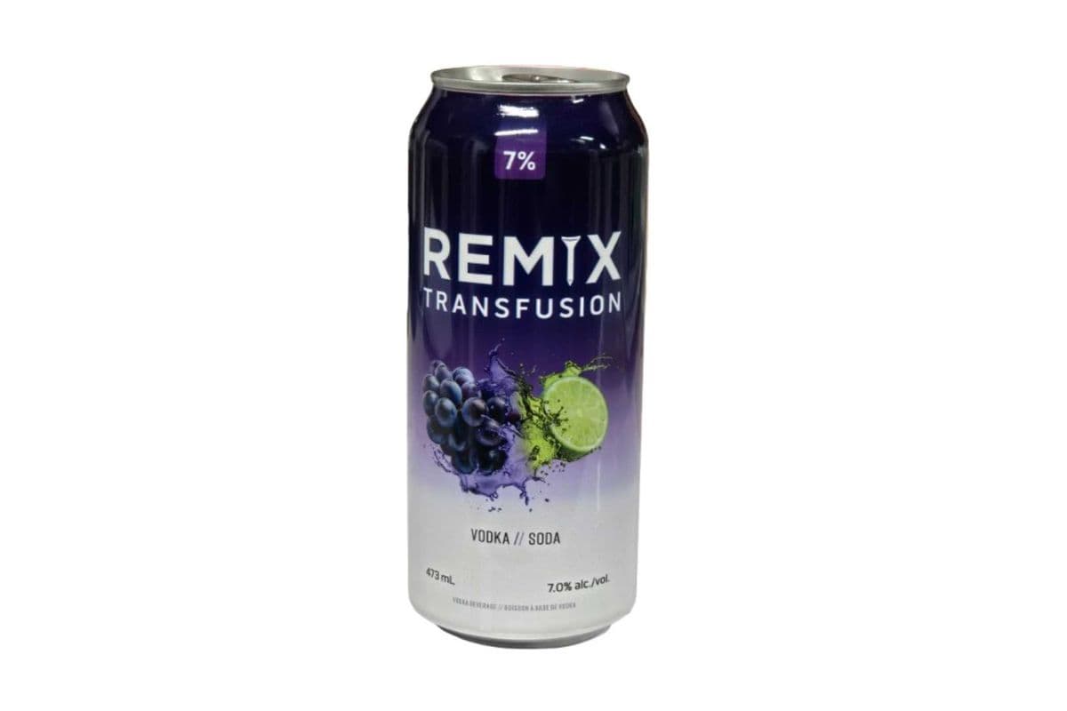 Remix Transfusion Vodka Soda (1 x 473ml Tall Can)