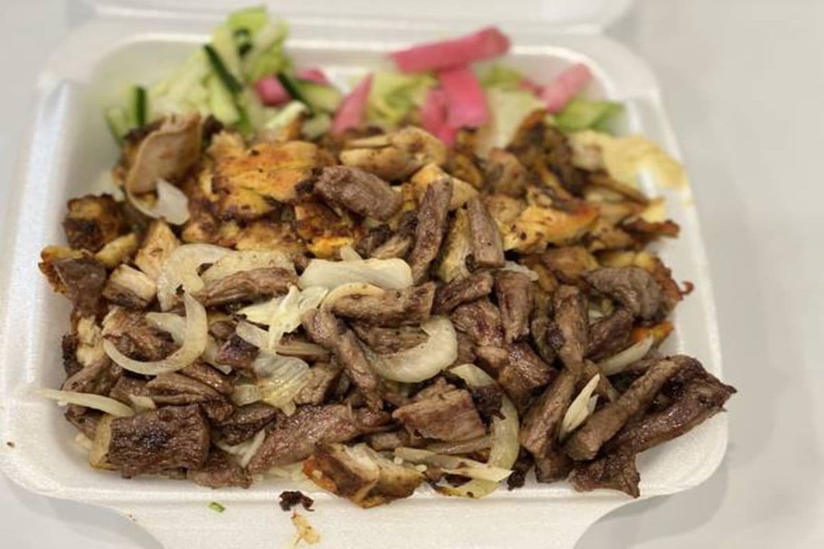 Mix Shawarma Plate {Beef & chicken}