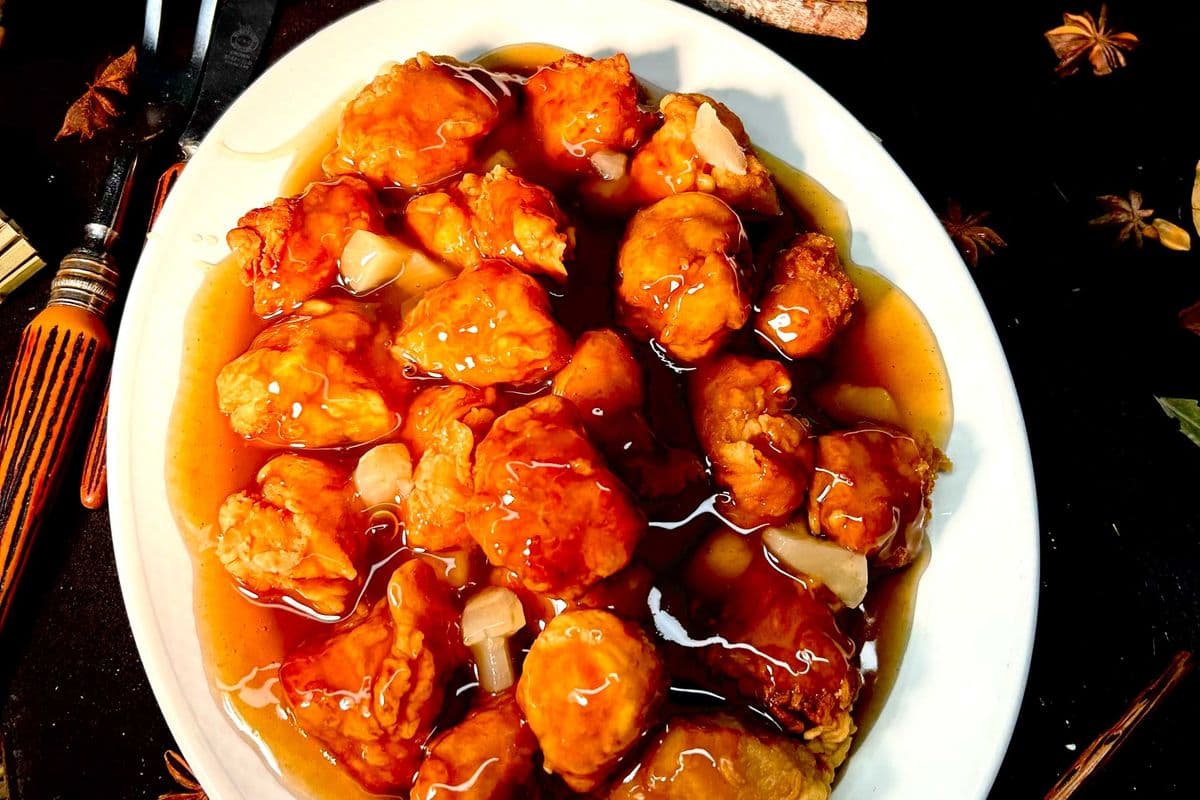 Pineapple Sweet and Sour Chicken Balls