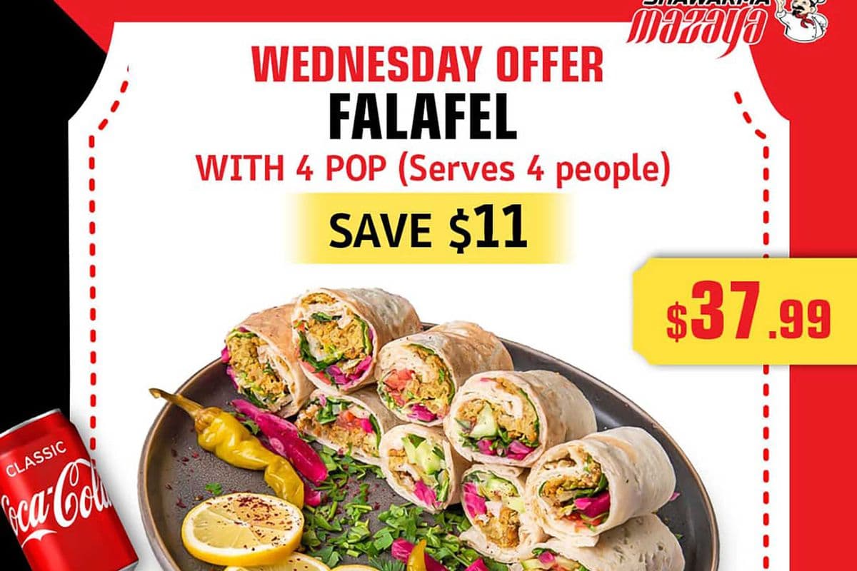 Wednesday Falafel Offer