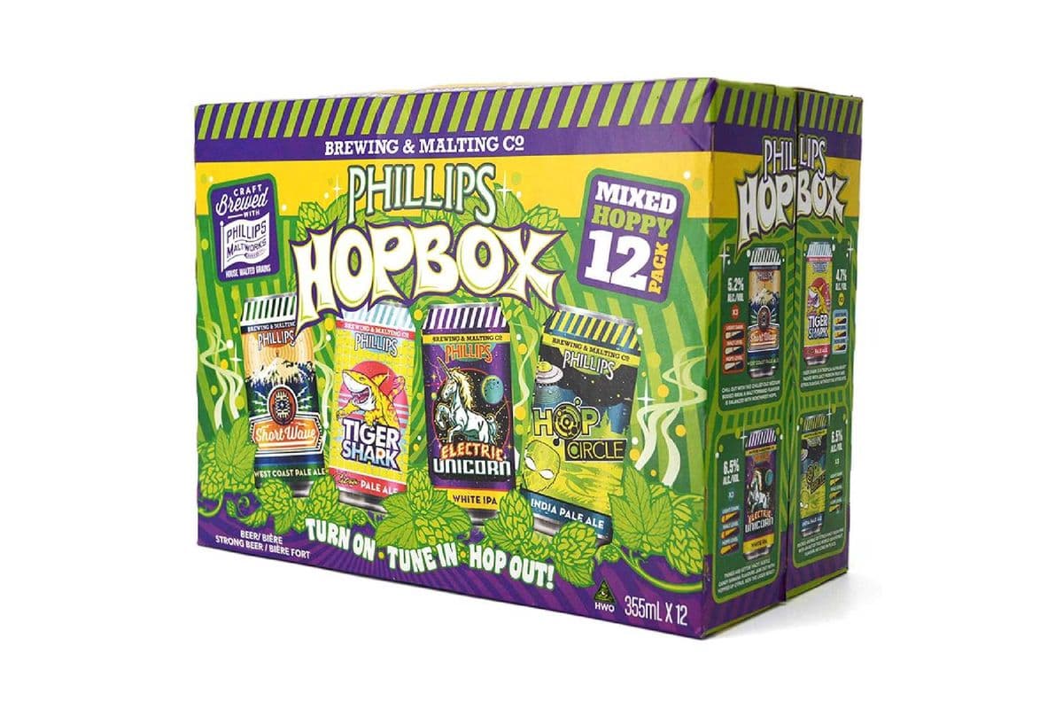 Phillips Hop Box Mixed (8 Pack Cans) (8 x 473 ml Cans)