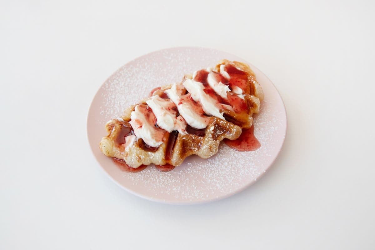 Strawberry Cream Cheese Croffle