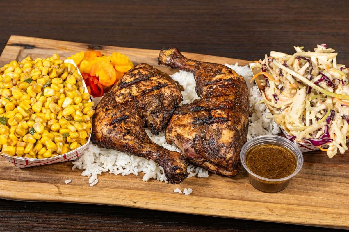 Jerk Quarter Chicken Plate