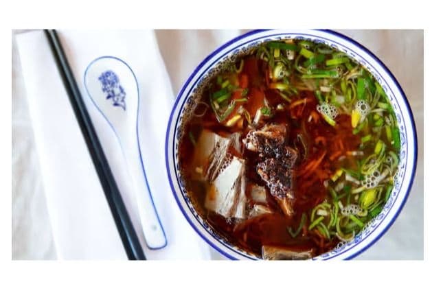 1. Hand-Pulled Noodles in Beef Soup